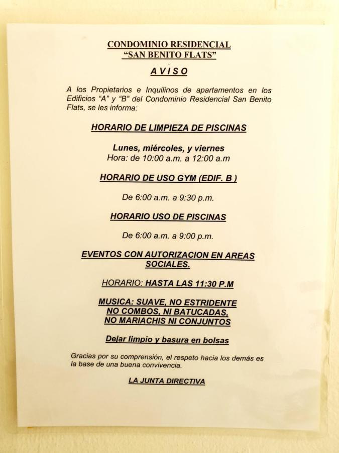 San Benito Flats Wifi 50Mg - 4 Huespedes - Parqueos Apartment San Salvador Exterior foto